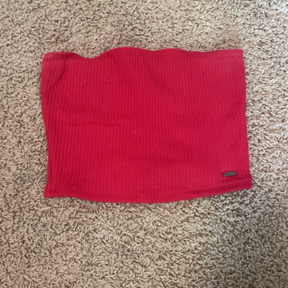Cherry red tube top